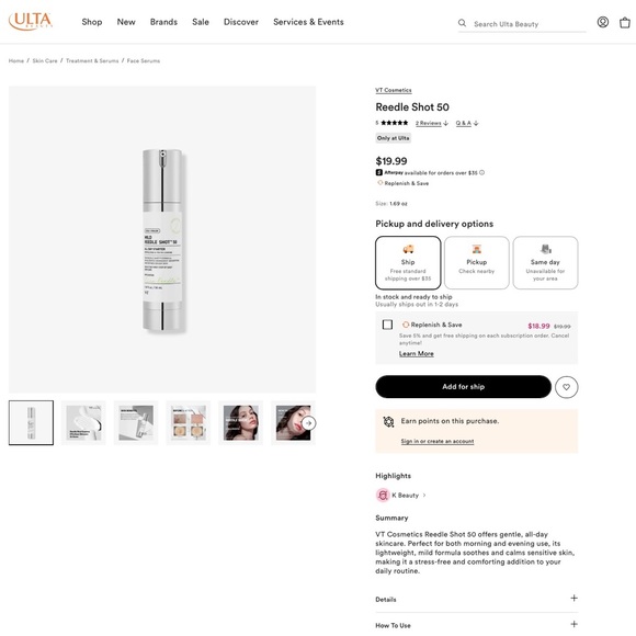 VT Cosmetics- Mild Reedle Shot 50 50ml - Picture 8 of 8